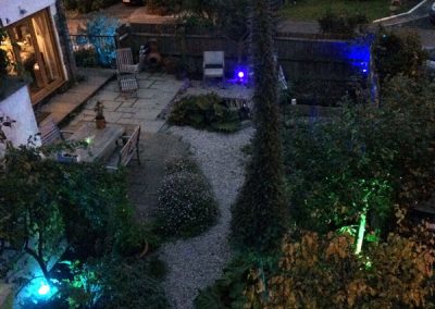 Colour-changing-garden-lighting,-Newton-bbot